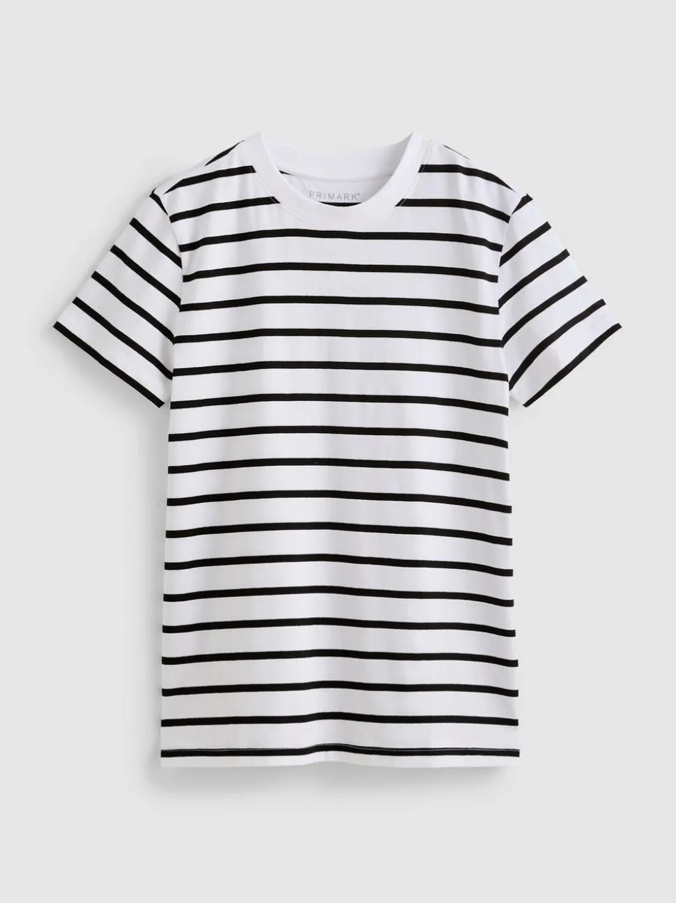 Gestreiftes T-Shirt mit Rundhalsausschnitt