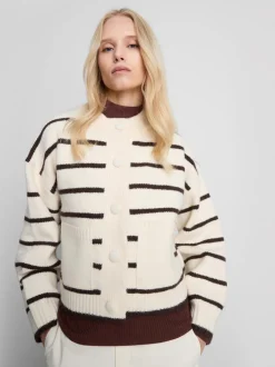 Gestrickter Bomber-Cardigan