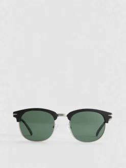 Getönte Clubmaster-Sonnenbrille