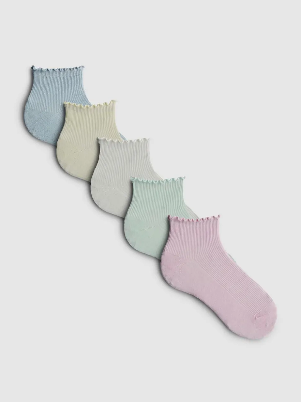 Glitzernde Socken mit hohem Baumwollanteil, 5er-Pack