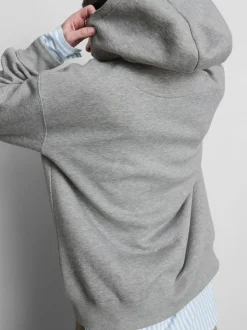 Grafik-Hoodie aus Baumwollmischung