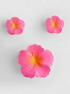 Haarspangen in Blumenform, 3er-Pack