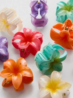 Haarspangen in Blumenform, 10er-Pack