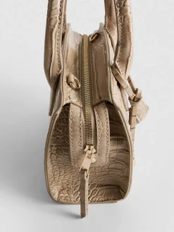 Handtasche in Kroko-Optik