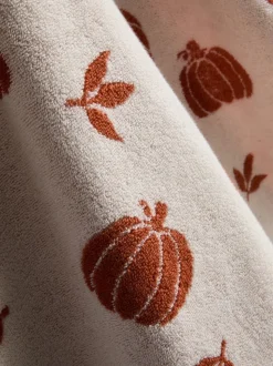 Handtuch mit Kürbismuster