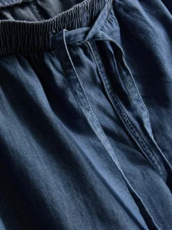 Haremshose aus Baumwoll-Denim