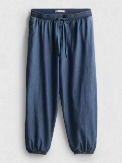 Haremshose aus Baumwoll-Denim