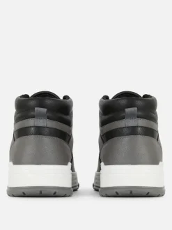 High-Top-Sneaker mit Einsätzen
