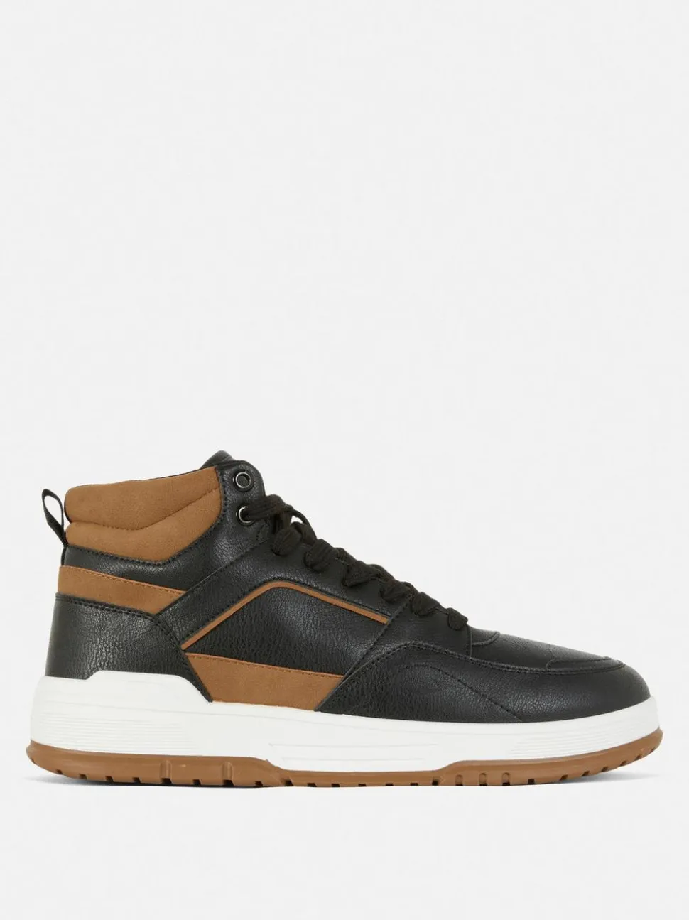 High-Top-Sneaker mit Einsätzen