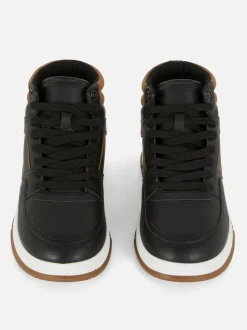 High-Top-Sneaker mit Einsätzen