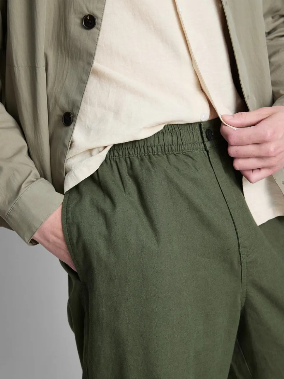 Hose aus Leinengemisch