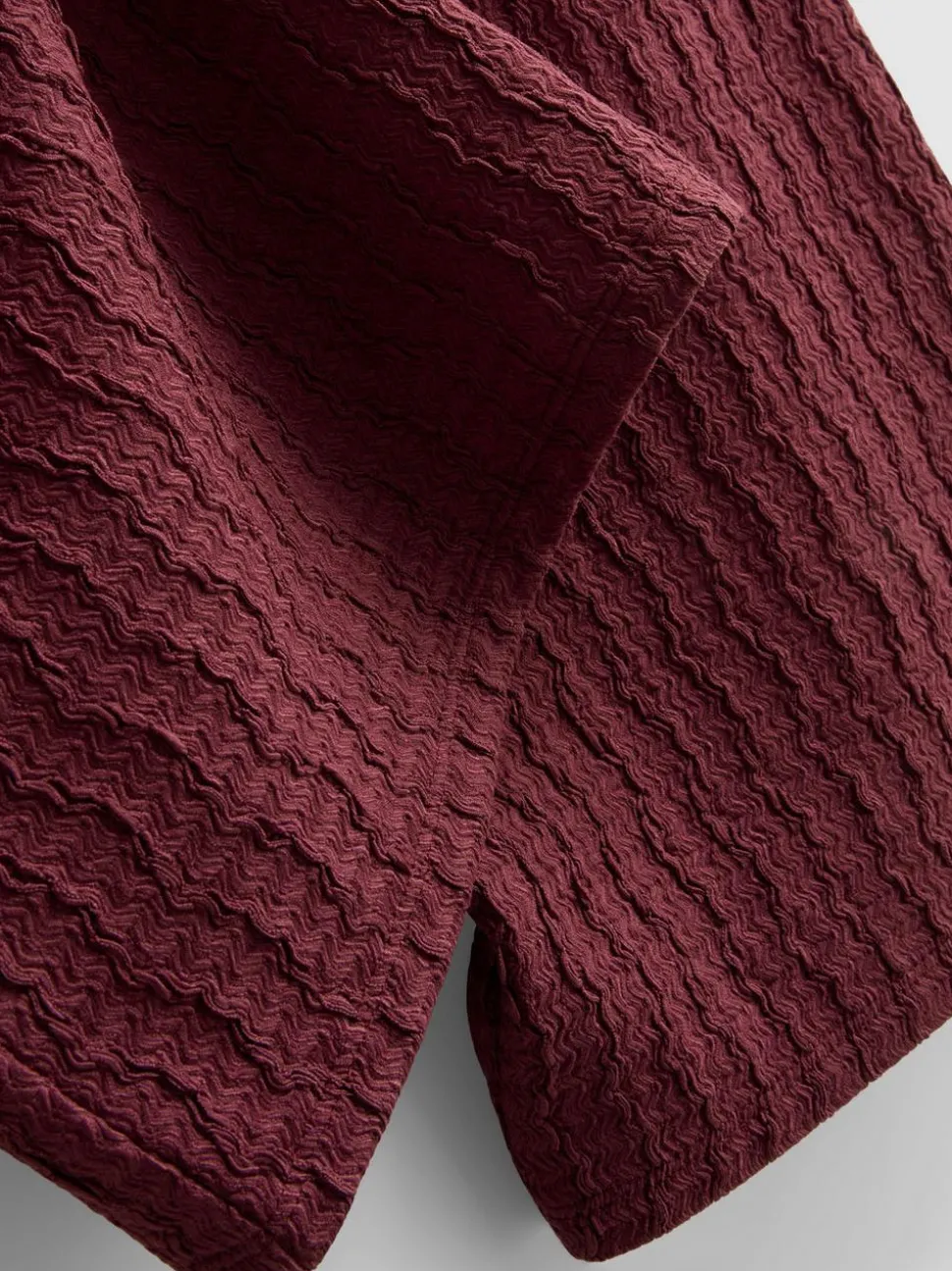 Hose in Knitteroptik mit weitem Bein