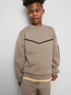 7–15 Jahre | Activewear-Sweatshirt mit Einfassungen