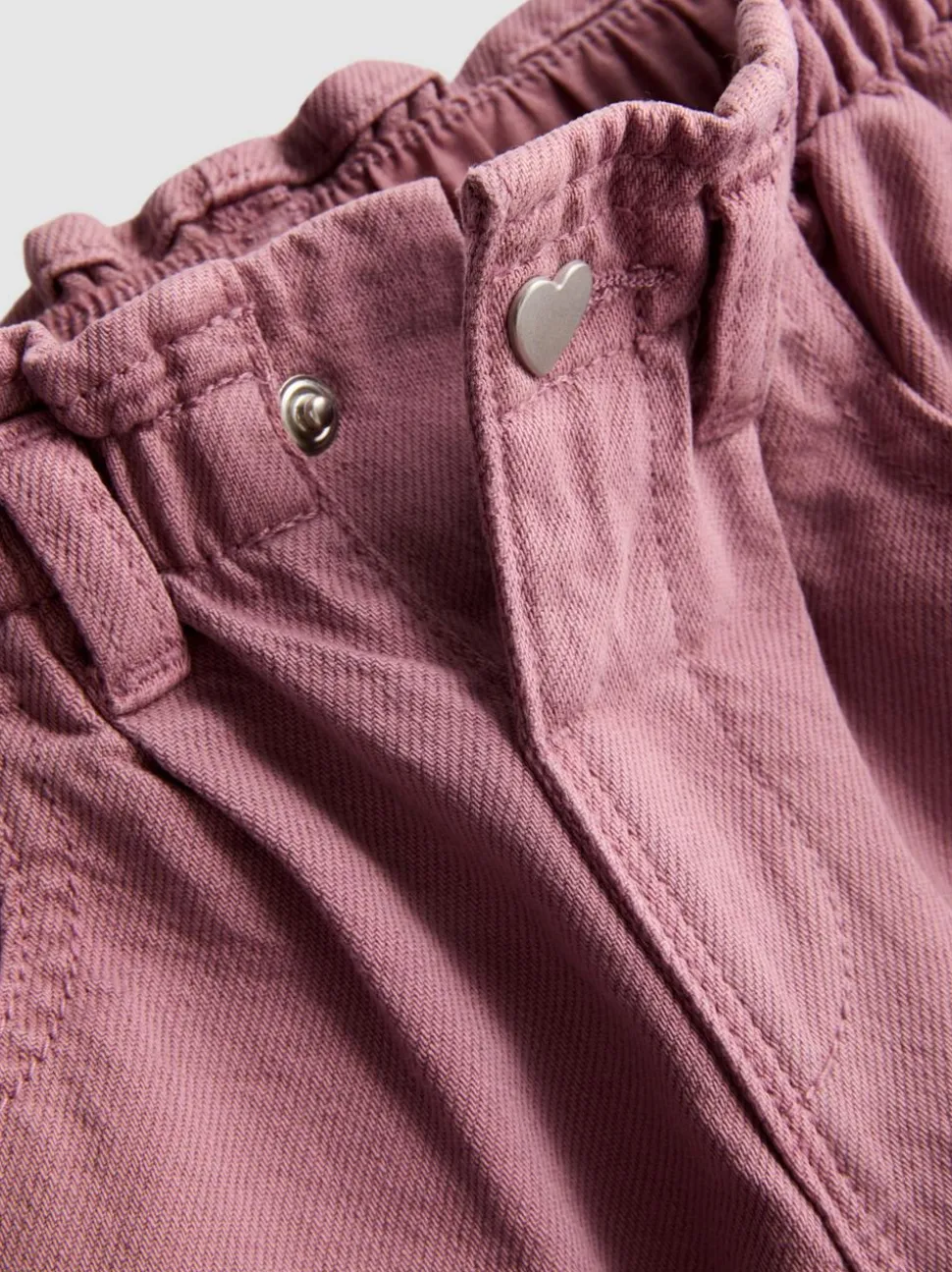 1–9 Jahre | Barrel-Jeans aus reiner Baumwolle mit Paperbag-Bund