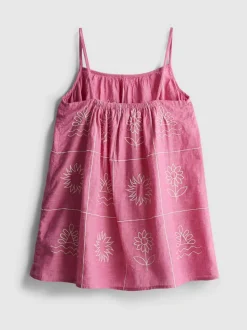 1,5–9 Jahre | Besticktes Chambray-Trägerkleid