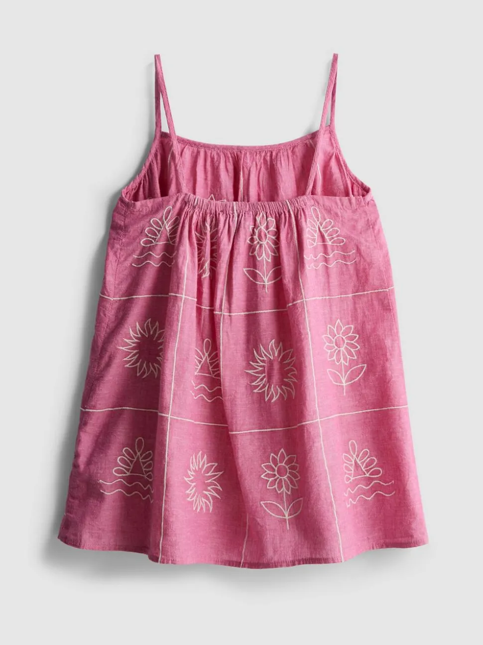 1,5–9 Jahre | Besticktes Chambray-Trägerkleid