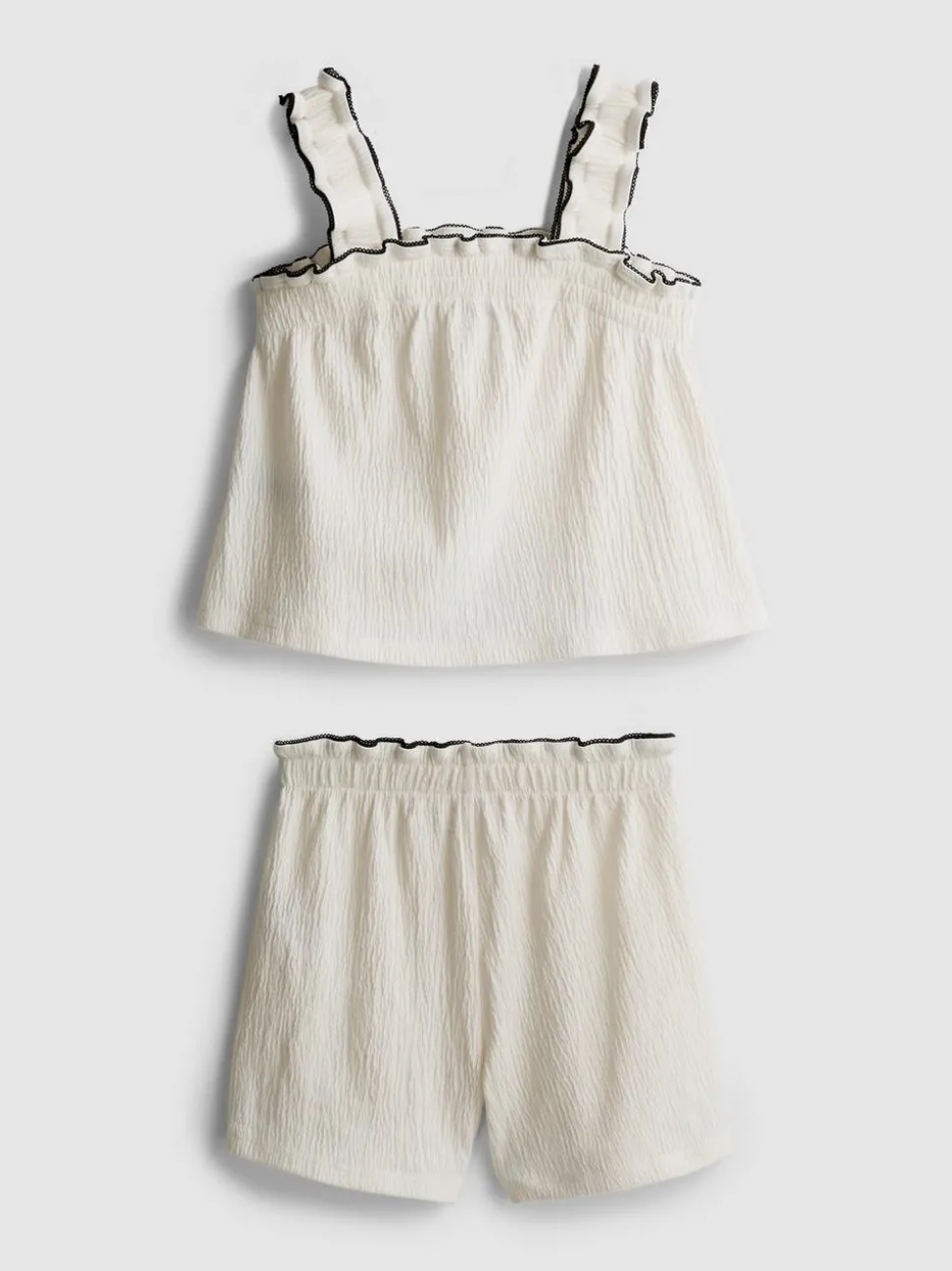 1,5–9 Jahre | Bluse und Shorts in Knitteroptik