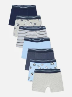 2–15 Jahre | Boxershorts mit Fußball-Motiv, 7er-Pack