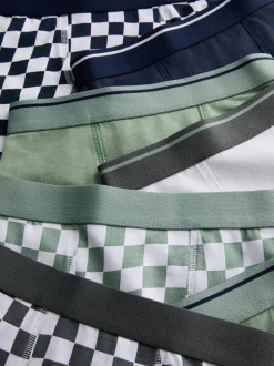 2–15 Jahre | Boxershorts mit hohem Baumwollanteil und Rennflaggenmuster, 7er-Pack