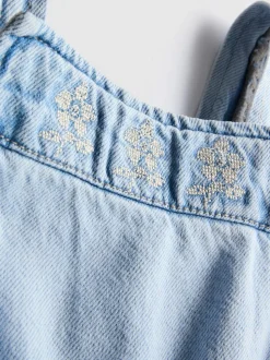 1,5–8 Jahre | Chambray-Playsuit mit Rüschen
