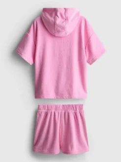 7–15 Jahre | Frottee-Hoodie und Shorts im Set