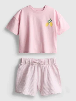 1,5–9 Jahre | Gerade geschnittenes T-Shirt und Shorts im Set