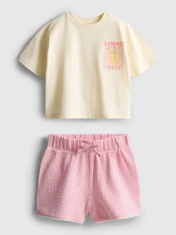 1,5–9 Jahre | Gerade geschnittenes T-Shirt und Shorts im Set