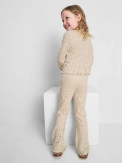 1–9 Jahre | Geripptes Schößchentop und Leggings im Set
