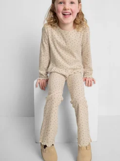 1–9 Jahre | Geripptes Schößchentop und Leggings im Set