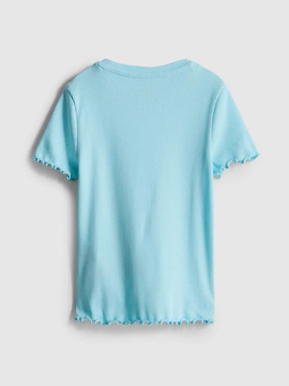1,5–8 Jahre | Geripptes T-Shirt mit gekräuseltem Saum