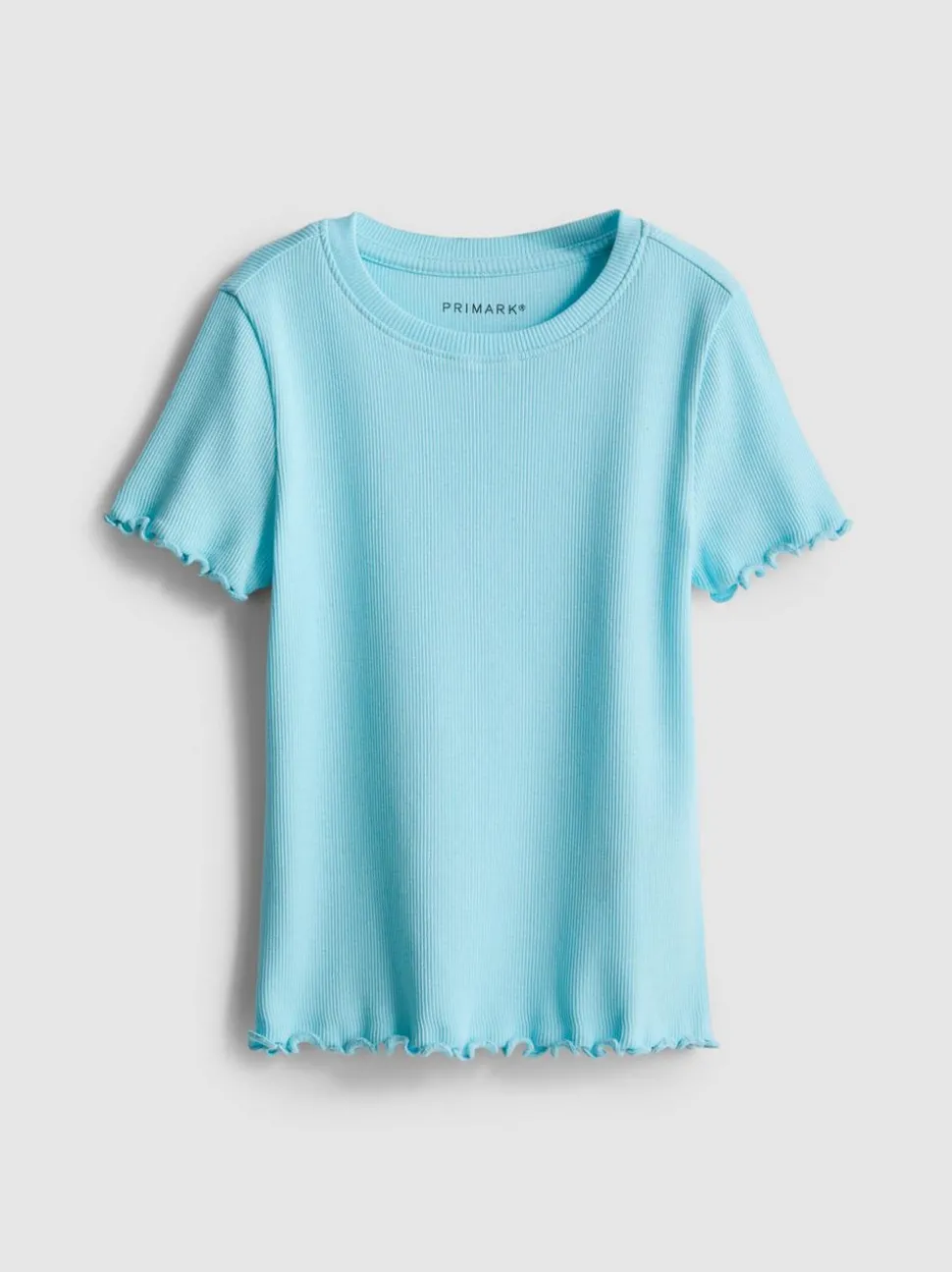 1,5–8 Jahre | Geripptes T-Shirt mit gekräuseltem Saum