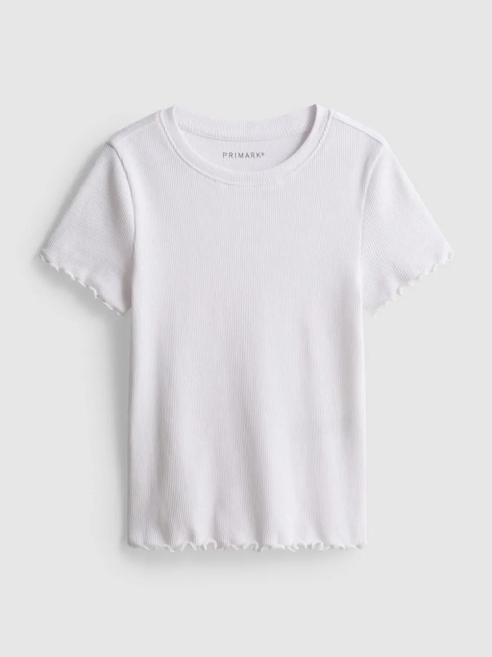 1,5–8 Jahre | Geripptes T-Shirt mit gekräuseltem Saum