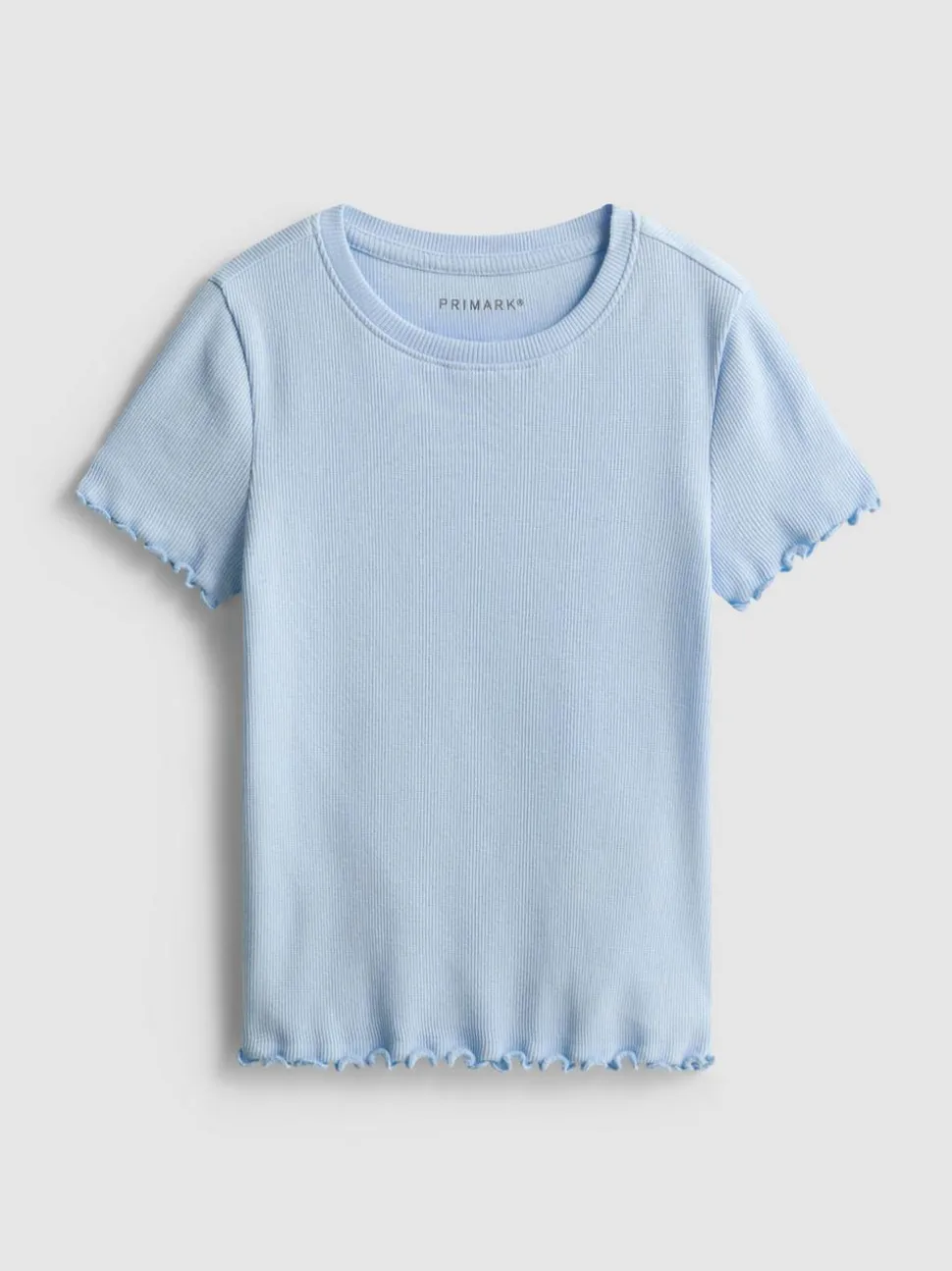 1,5–8 Jahre | Geripptes T-Shirt mit gekräuseltem Saum