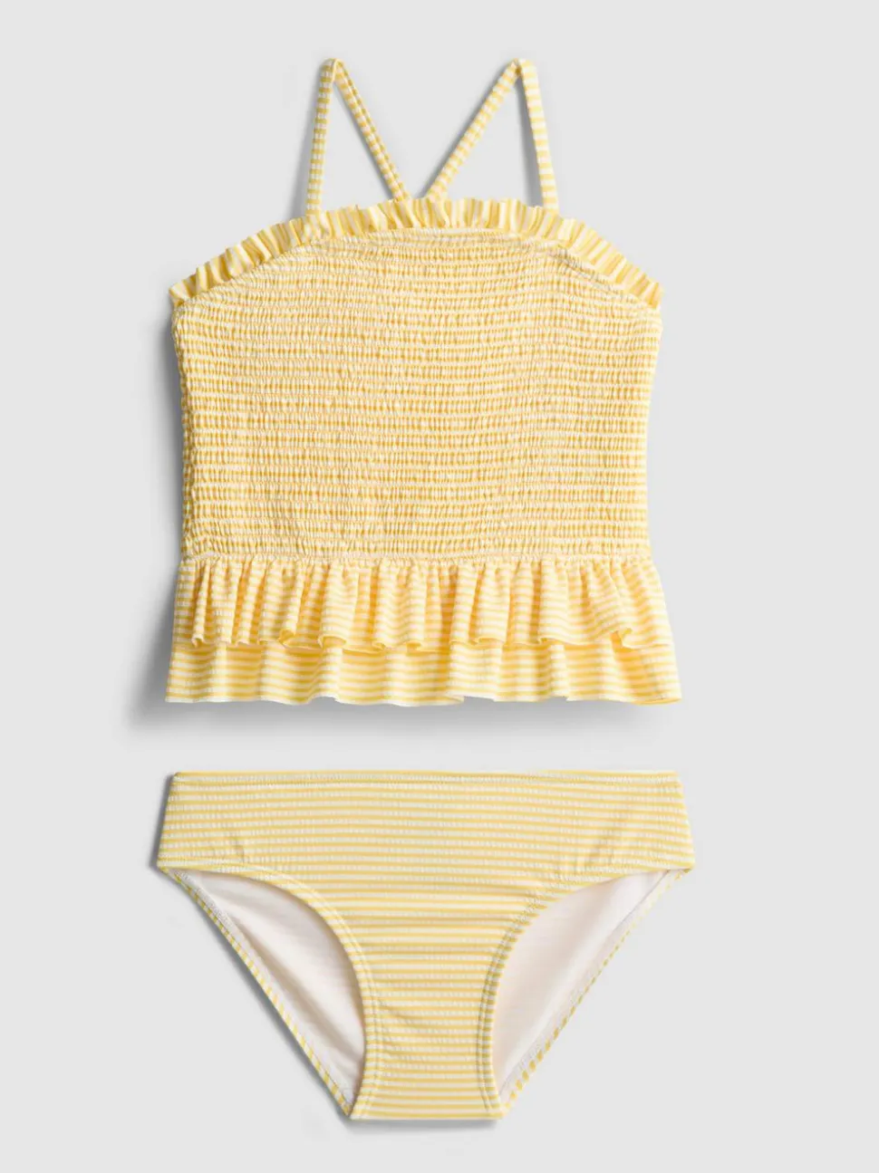1–9 Jahre | Gesmokter Tankini mit Rüschen