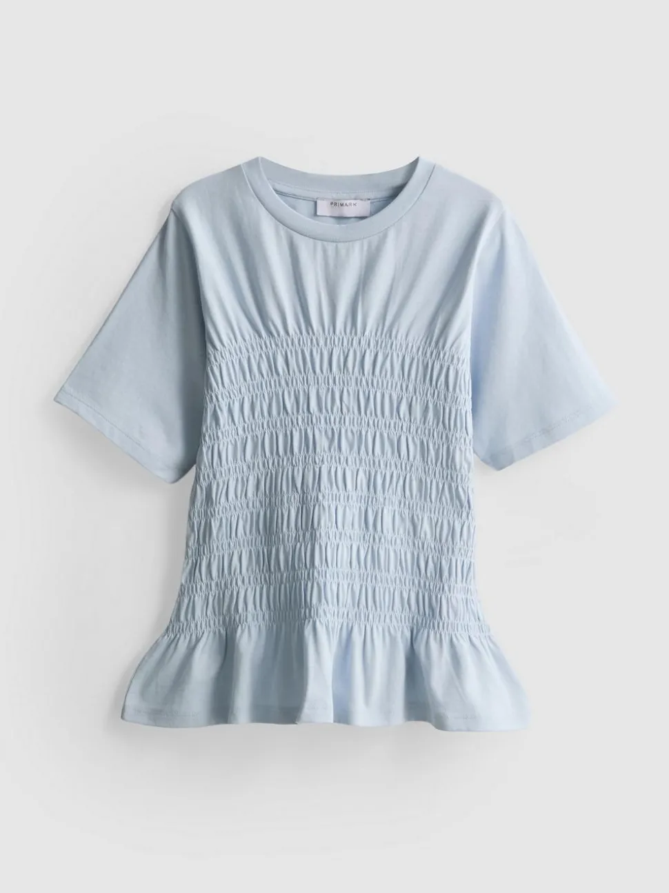7–15 Jahre | Gesmoktes T-Shirt mit Schößchen