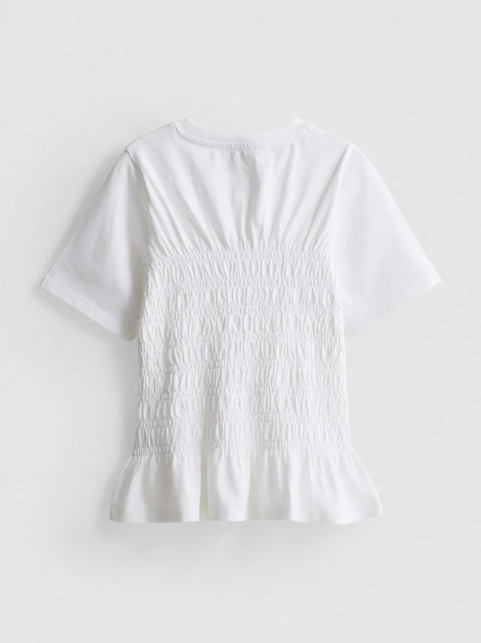 7–15 Jahre | Gesmoktes T-Shirt mit Schößchen