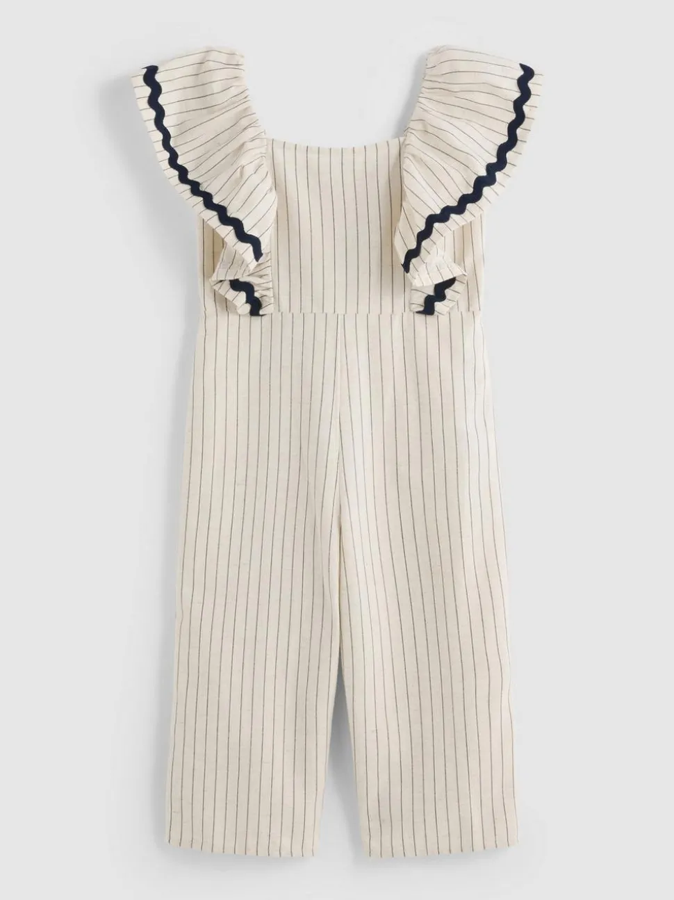 1,5–9 Jahre | Gestreifter Jumpsuit mit Zackenlitze