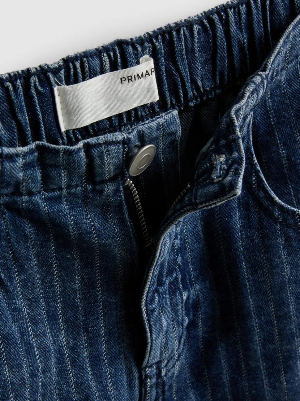7–15 Jahre | Gestreiftes Denim-Set mit Top und Shorts