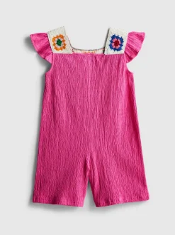 1,5–8 Jahre | Häkel-Playsuit in Knitteroptik