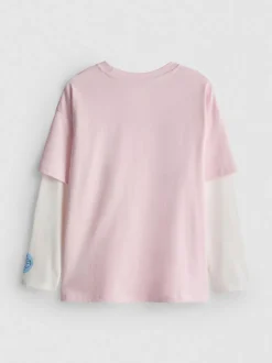 5–15 Jahre | „2-in-1 KPop Demon Hunters“ Langarm-Shirt im Lagenlook