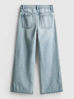 7–15 Jahre | Jeans mit weitem Bein und Schlitz am Saum