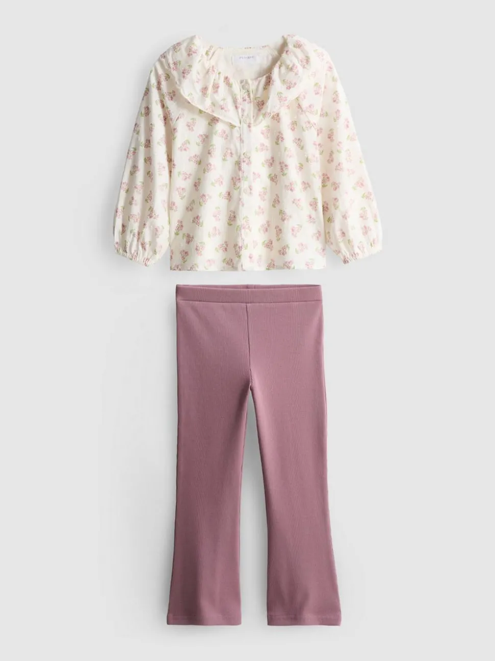 1–9 Jahre | Kragenbluse und ausgestellte Leggings im Set