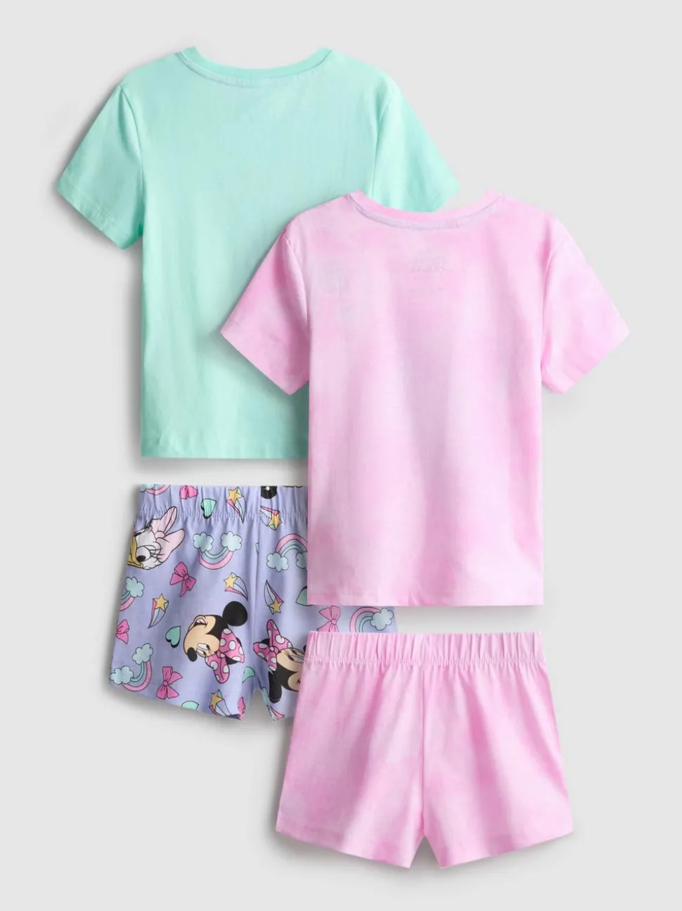 1,5–8 Jahre | Kurzer „Disney Minnie Maus Daisy Duck“ Schlafanzug, 2er-Pack