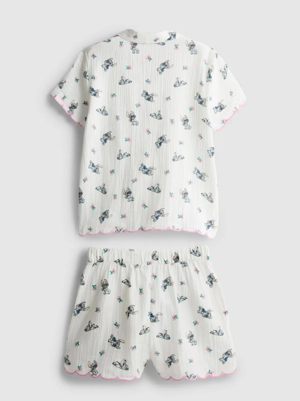 5–15 Jahre | Kurzer „Disney Stitch“ Hemdschlafanzug