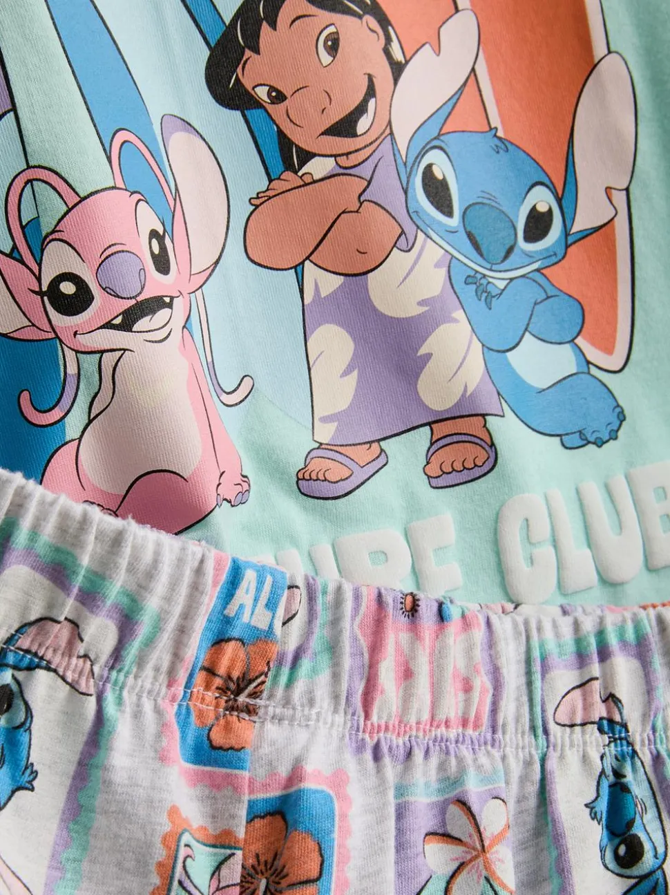 5–15 Jahre | Kurzer „Disney Stitch“ Schlafanzug mit geradem Top, 2er-Pack