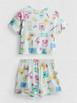 5–15 Jahre | Kurzer „Disney Stitch“ Schlafanzug mit geradem Top