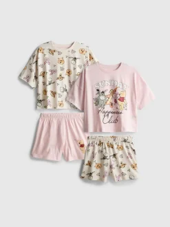 5–15 Jahre | Kurzer „Disney Winnie Puuh“ Schlafanzug, 2er-Pack