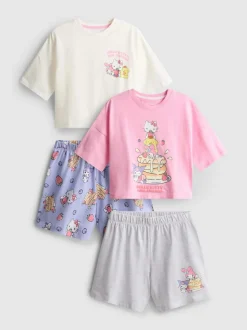 5–15 Jahre | Kurzer „Hello Kitty and Friends“ Schlafanzug, 2er-Pack