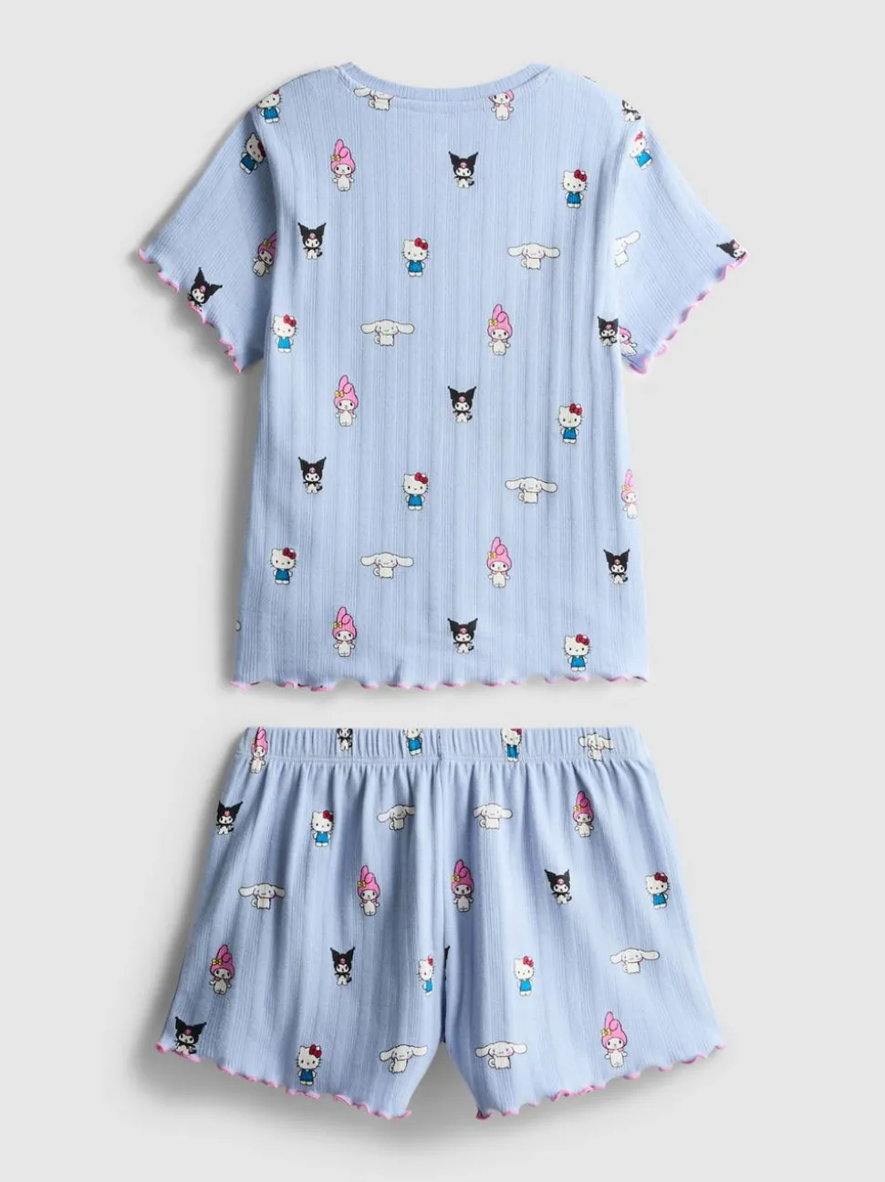 5–15 Jahre | Kurzer „Hello Kitty and Friends“ Pointelle-Schlafanzug