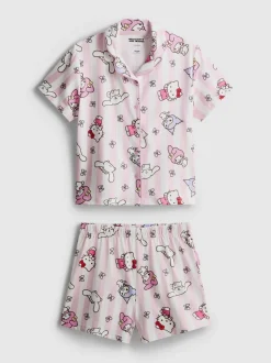 5–15 Jahre | Kurzer „Hello Kitty and Friends“ Schlafanzug